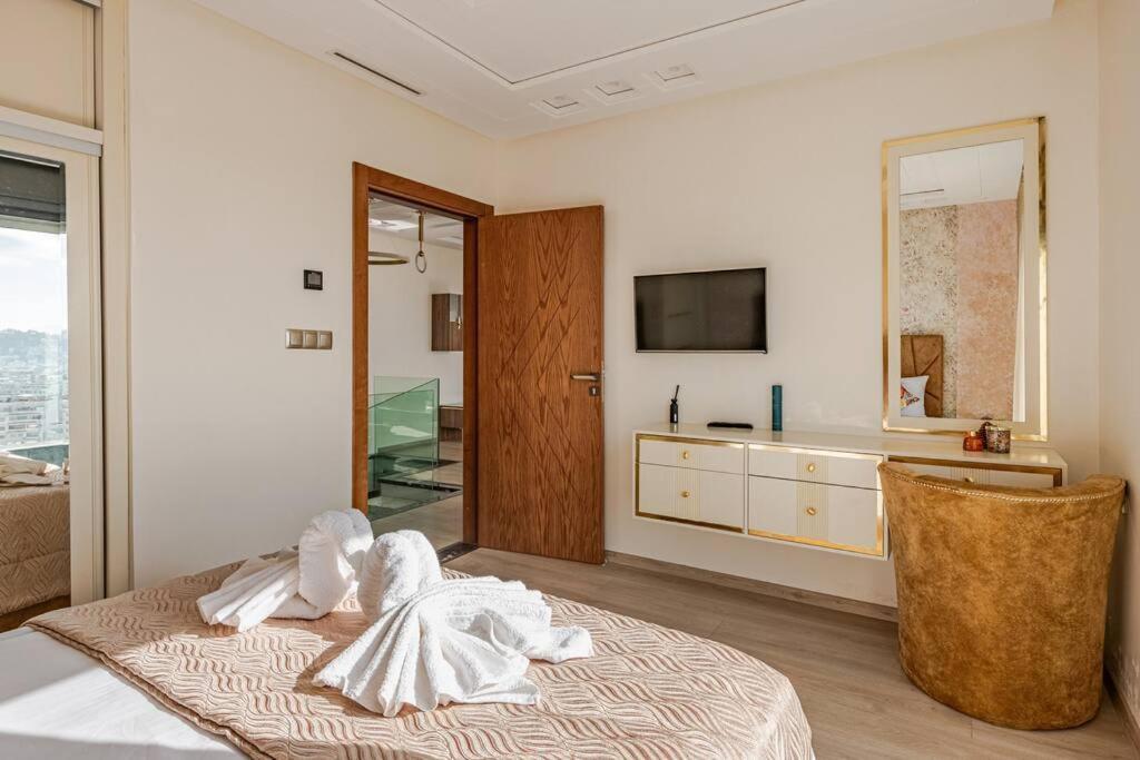 Ferienwohnung Royale Duplexe Pleine Centre Tanger Exterior foto
